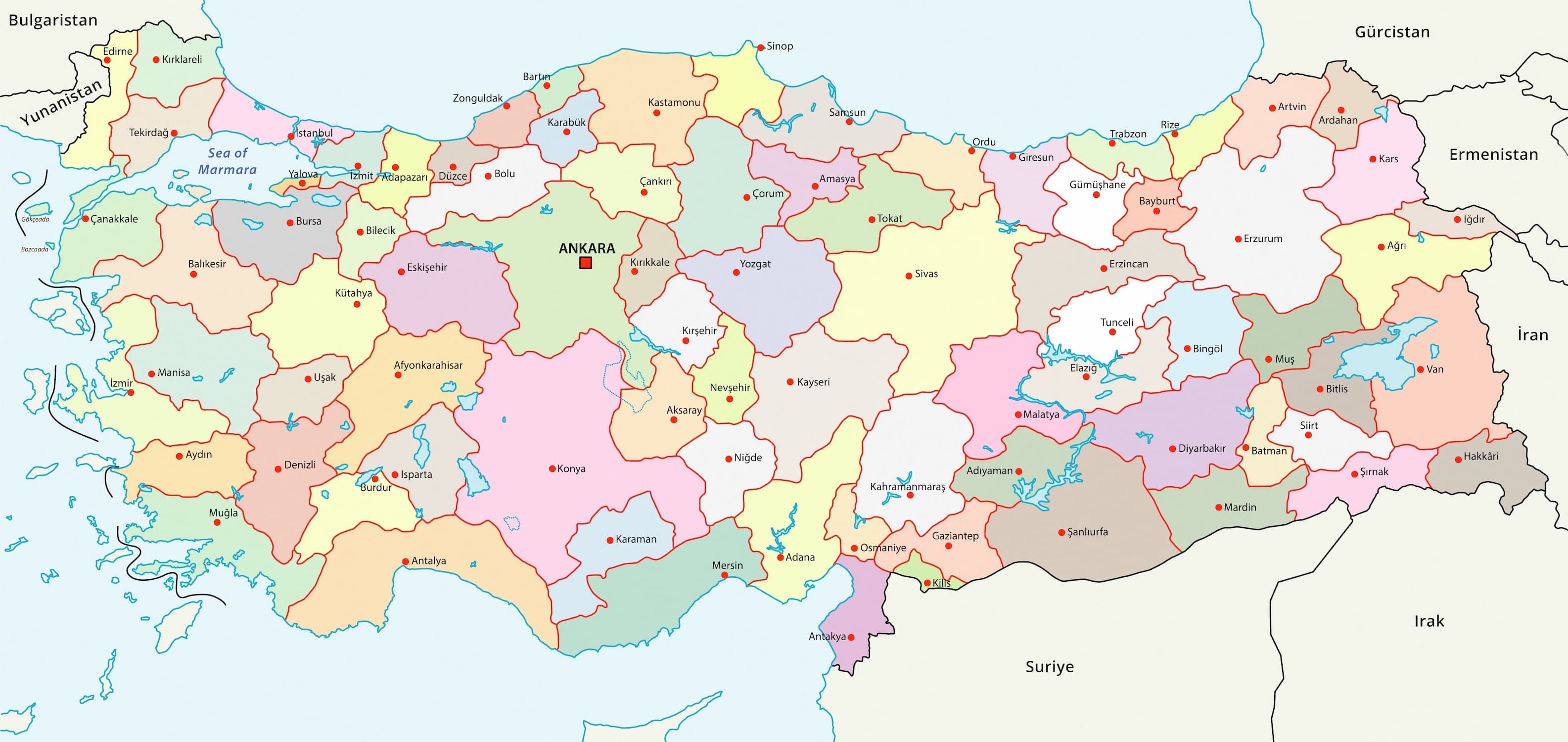 Türkiye haritası görseli Türkiye Haritası